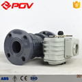 Flange Straight through UPVC Material Motorized ball valve